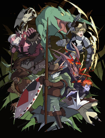 DnD Party Commission (character design included)