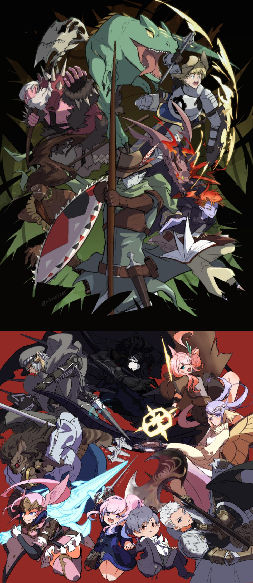 DnD party illustration (for a client)